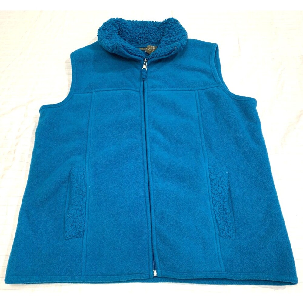 JANE ASHLEY WOMENS FLEECE VEST SIZE S
